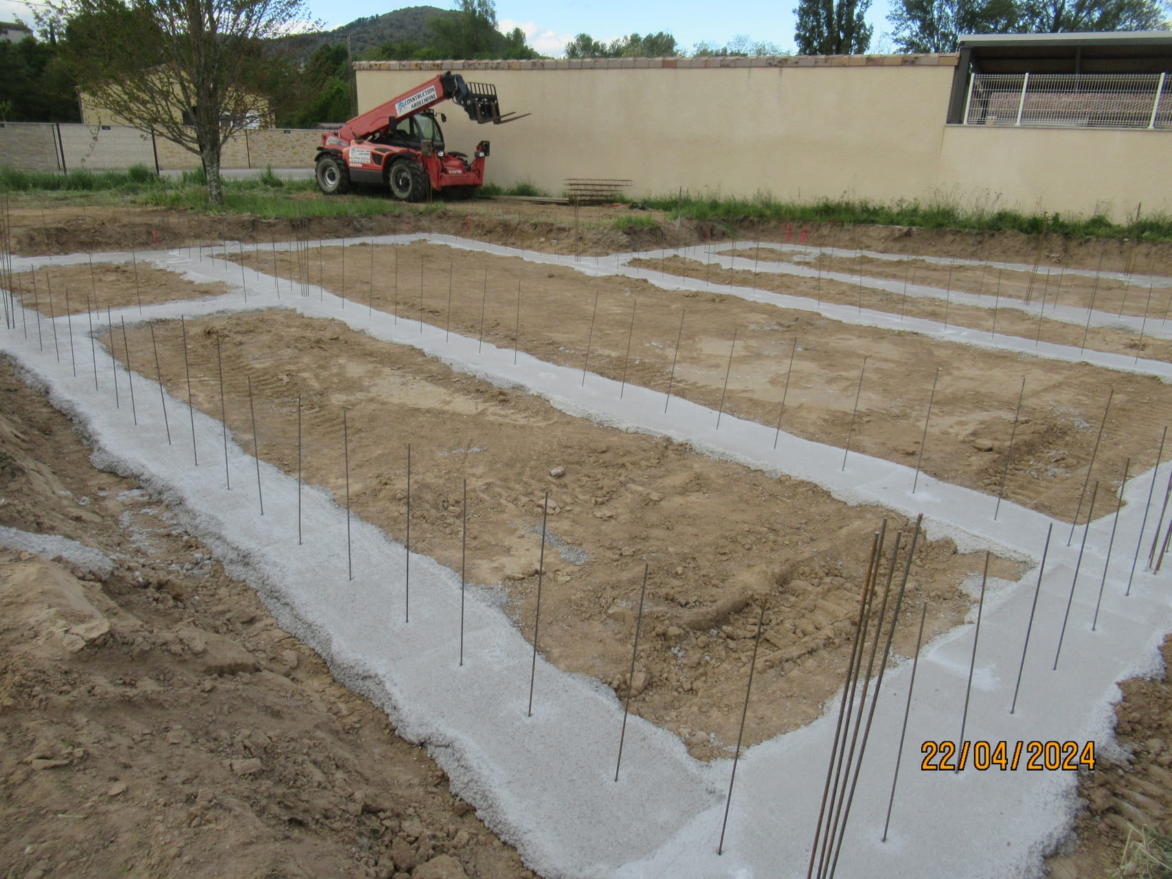 Coulage des fondations